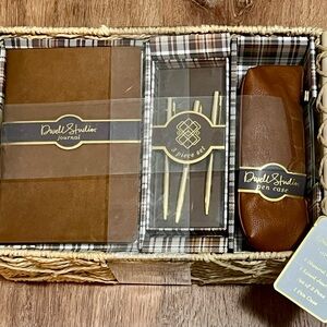 Brown Leather Journal & Pen Set